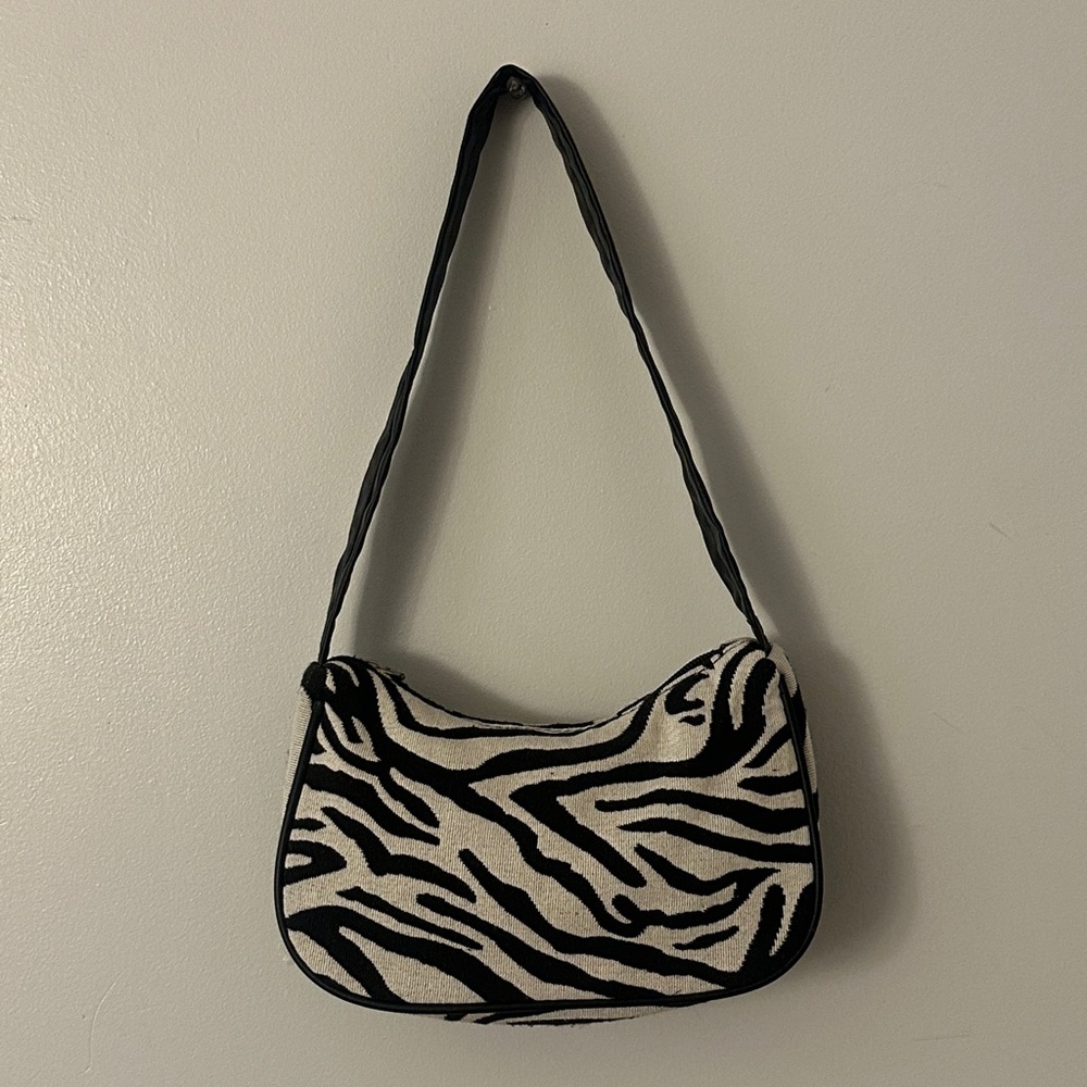 Zebra Print Mini Shoulder Bag